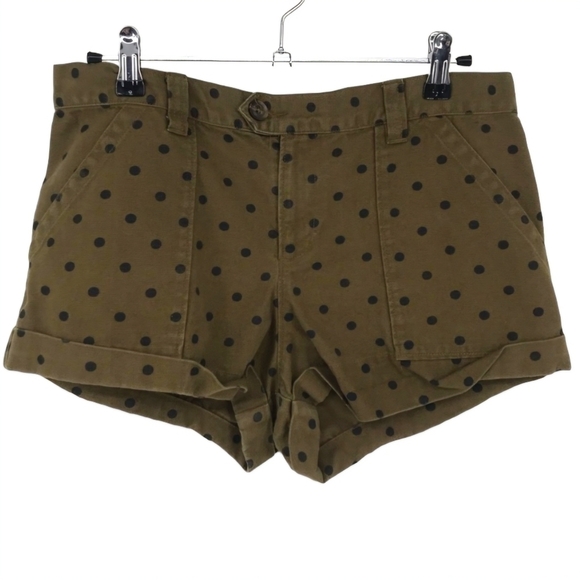 Jack Wills Green Polka Dot Green Shorts - Picture 1 of 6
